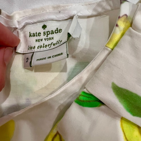 Kate Spade Thalia Peplum Lemon Top 2 - Picture 5 of 7